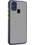 Samsung Galaxy M31 Kılıf Silikon Kenarlı Kamera Korumalı Buzlu Hux Kapak 1
