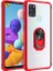 Samsung Galaxy A21S Kılıf Silikon Kenarlı Yüzüklü Manyetik Mola Kapak 1