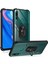 Huawei Y9 Prme 2019 Kılıf Silikon Kenarlı Yüzüklü Manyetik Mola Kapak 5