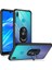 Huawei Y7 Prme 2019 Kılıf Silikon Kenarlı Yüzüklü Manyetik Mola Kapak 5