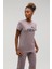 BPPO-000182 Blank Base - Mor Kadın Kısa Kol T-Shirt 5