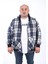 Mocgrande Kangaroo Pocket Oduncu Sweat-Gömlek Stripe 22209-INDIGO 2