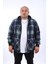 Mocgrande Kangaroo Pocket Oduncu Sweat-Gömlek Stripe 22209-LACIVERT 2