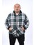 Mocgrande Kangaroo Pocket Oduncu Sweat-Gömlek Stripe 22209-NEFTI 1