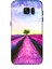 Samsung Galaxy S7 Edge Kılıf Baskılı Pembe Çiçekler Desenli Zipax A++ Silikon - 8934 1