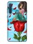 Deste Samsung Galaxy A9 2018 Kılıf Gül ve Kız Baskılı Desenli Silikon Kılıf A++-8139 1
