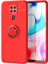 Xiaomi Redmi Note 9 Kılıf Yüzüklü Manyetik Ravel Silikon 1