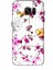 Deste Samsung Galaxy S7 Edge Kılıf Pembe Çiçek Kuş Baskılı Desenli Silikon Kılıf A++-8013 1