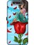 Deste Samsung Galaxy A80 Kılıf Gül ve Kız Baskılı Desenli Silikon Kılıf A++-8139 1