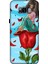 Deste Samsung Galaxy S8 Plus Kılıf Gül ve Kız Baskılı Desenli Silikon Kılıf A++-8139 1