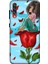 Deste Samsung Galaxy A70S Kılıf Gül ve Kız Baskılı Desenli Silikon Kılıf A++-8139 1