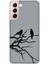 Deste Samsung Galaxy S21 Kılıf Kuşlar Baskılı Desenli Silikon Kılıf A++-8011 1