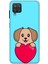 Deste Samsung Galaxy A42 Kılıf Kalp Köpek Baskılı Desenli Silikon Kılıf A++-8187 1