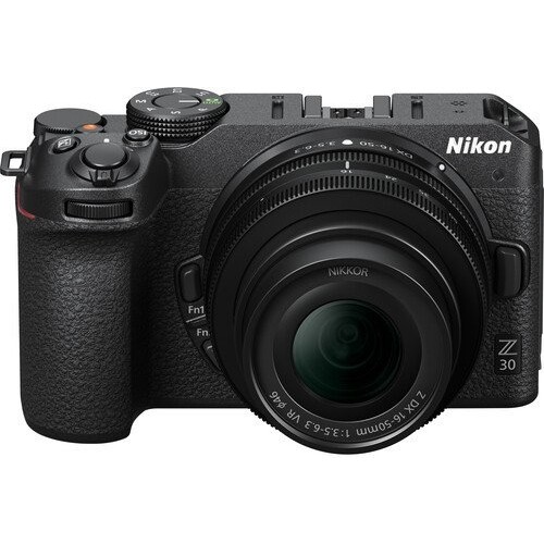Nikon Z30 16-50 mm Lensli Aynasız Fotoğraf Makinesi 20.8 MP 4K Video Kaydı Özellikli Kompakt Tasarım