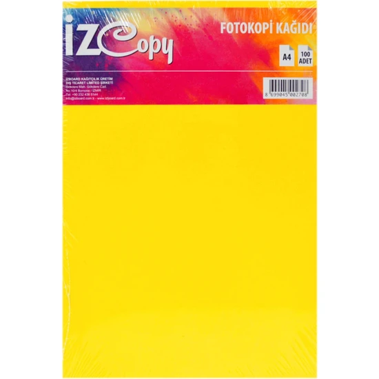 Izcopy A4 Renkli Fotokopi Kağıdı 100’LÜ
