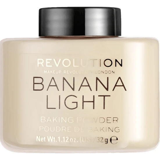 Revolution Loose Baking Powder Banana Light Sabitleyici Pudra