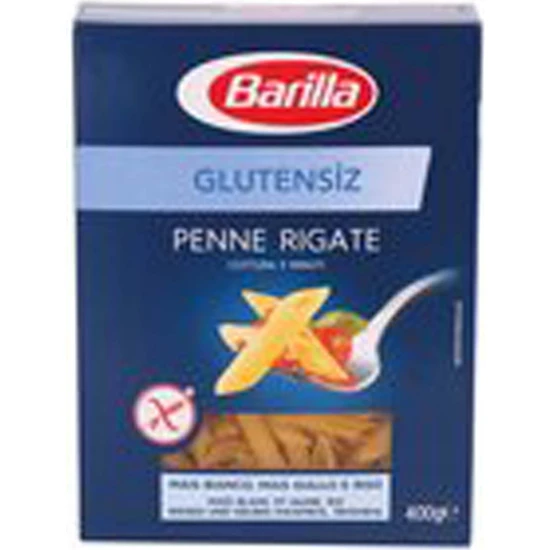 Barilla Glutensiz Penne Rigate (Kalem) Makarna 400 gr