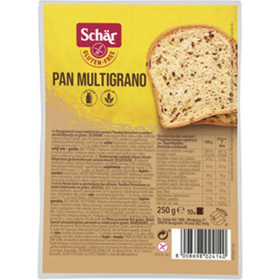 Schar Pan Multigrano Glutensiz Ekmek 250G