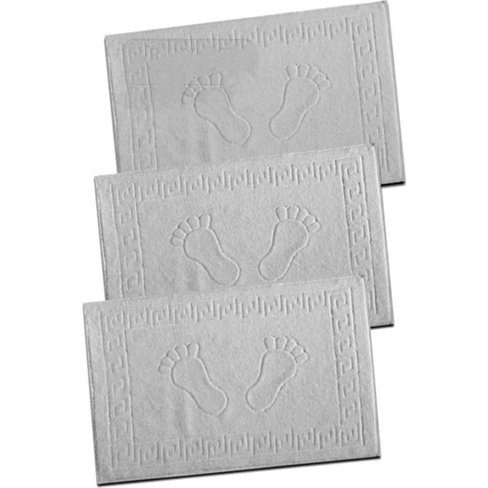 Regule 3'lü Ayak Havlusu Orient Serisi Banyo Paspası 50 x 70 cm Ayak Çizgili