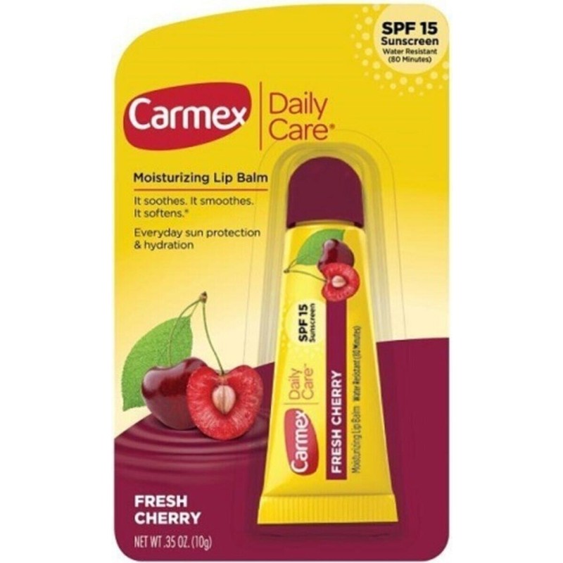 Carmex Dudak Bakım Kremi Fresh Cherry 10g Nemlendirici SPF15 Uzun Süre Kalıcı Parlak Görünüm