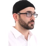 İhvan Online Kışlık Yün Takke - Siyah Erkekler İçin Esnek Standart Beden