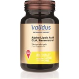 Validus Antioxidant Support Alpha Lipoic Acid + Cla + Resveratrol Tablet