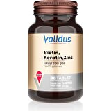 Validus Biotin + Keratin + Zinc Tablet