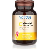 Validus C Vitamini 1000MG + Citrus + Zinc Tablet