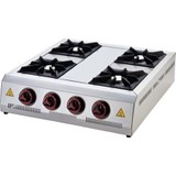 Işıkgaz Silverinox Endüstriyel Doğalgazlı Set Üstü Mini 4 Gözlü Ocak