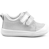 Rakerplus Hakiki Deri Beyaz Işıltılı Anatomik Bebek Spor Ayakkabı Sneaker