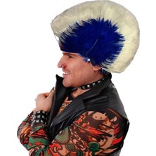 Mohican Mohawk Punk Peruk - 70 Li 80 Li Yıllar Peruk Model 9