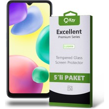 Kzy Xiaomi Redmi 10A Temperli Ekran Koruyucu Kırılmaz Cam Ekonomik 5'li Paket
