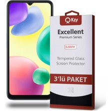 Kzy Xiaomi Redmi 10A Temperli Ekran Koruyucu Kırılmaz Cam Ekonomik 3'lü Paket