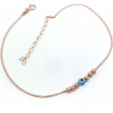 Erer Gümüş Gümüş Nazarlı Kalemli Toplu Halhal GL99F8