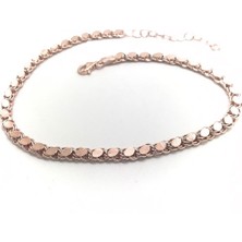 Erer Gümüş Gümüş Arpa Zincir Pullu Halhal UC76E3