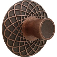 Badem10 Dinar Çekmece Dolap Kapak Kulpu Kulb 32 Mm Antik Bakır Metal Kulp