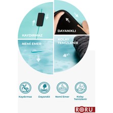 Roru Concept Sun Kaydırmaz Yoga Egzersiz Matı 183 x 68 cm 5 mm Kuru - Nemli Eller İçin, Doğal Kauçuk, Krem