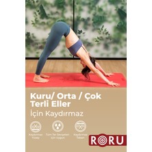 Roru Concept Sun Kaydırmaz Seyahat Yoga Egzersiz Matı 183 x 68 cm 2.5mm, Kuru - Nemli Ellere, Kauçuk, Yeşil