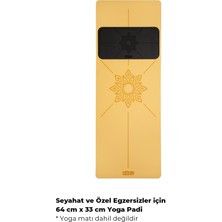 Roru Concept Sun Kaydırmaz Küçük Yoga Padi (Küçük Mat) 64 x 33 cm, Kuru - Nemli Ellere, Doğal Kauçuk, Siyah