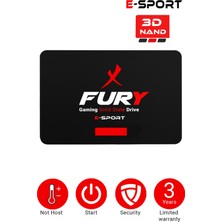 Fury E-Sport 128 GB 550MB-500MB/S Sata3 2 5 Gaming SSD