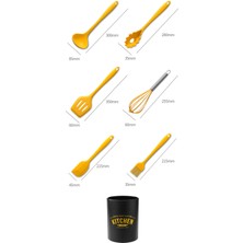 Fıy Servis Seti Mutfak Gereçleri Seti 10 Adet Pot Spatula Kızartma Spatula Çorba Kaşığı Mutfak Gereçleri Yapışmaz Çok Parçalı Set Pişirme Gereçleri (Yurt Dışından)