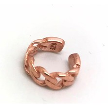 Erer Gümüş  Gümüş Zincir Model Kıkırdak Küpe CN963D3