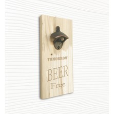 Kuzey Caddesi Duvar Tipi Şişe Açacağı Ahşap Bira Açacağı Tomorrow Beer Free