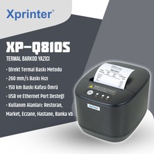 Xprınter XP-Q810S Termal Barkod Yazıcı