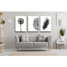 Bestablo 3 Parça Dekoratif Kanvas Tablo