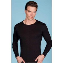 Berrak 1025 Erkek Uzun Kollu Bisiklet Yaka Body 3 Lü Atlet