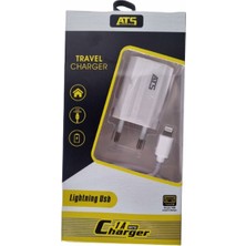 Ats 1.0A Lighting Şarj USB Kablosu + Adaptör