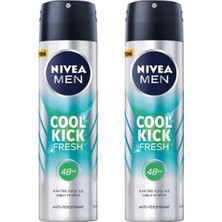 Nivea 2 Adet Men Cool Kick Fresh Erkek Deodorant Sprey 150 Ml