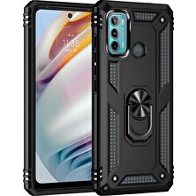 Wansheng Moto G60 / G40 Için Pc+Tpu Telefon Kılıfı - Siyah (Yurt Dışından)