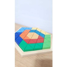 Wooden Toys Ahşap Oyuncak Mandala Üçgen Puzzle